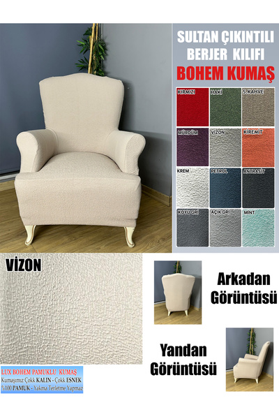 İLYEVTEKSTİLİ BOHEM PAMUKLU KUMAŞ SULTAN ÇIKINTILI MODEL KOMPLE GİYDİRME BERJ...