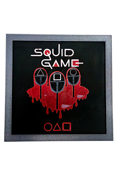 Fresh Candles Hueforge 3D арт картина – Съхранители от Squid Game, 20x20см