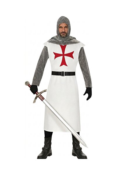 Kostüm Sarayı Costum de Cavaler Templier Medieval pentru Adulți