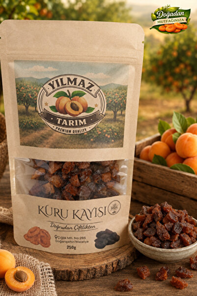 YILMAZ TARIM ORGANİK Hoşaflık Aşurelik DİLİMLENMİŞ Gün Kurusu Kuru Kayısı Mal...