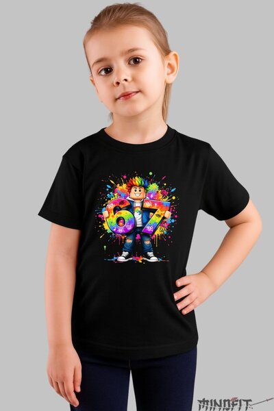 GILDAN Tricou Roblox Six Seven Model Colorat Cu Atitudine