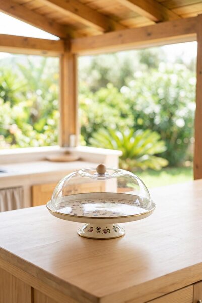 ACAR Petit Fleur Footed Cake Jar - 30 cm