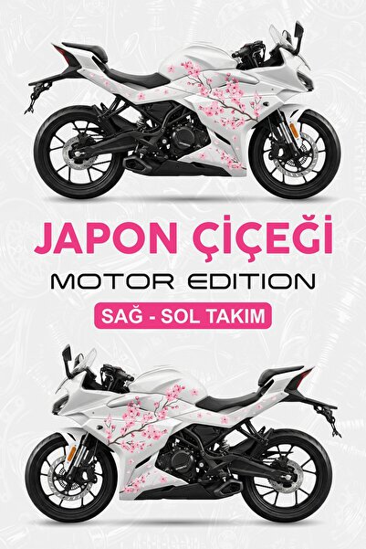Stikacar JAPON ÇİÇEĞİ KAPLAMA STİCKER-Motor Edition