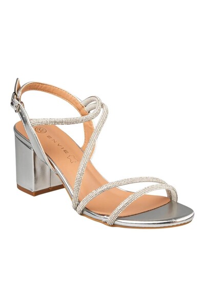 Envie Shoes Γυναικεία Πέδιλα E37-23179-21 Ασημί