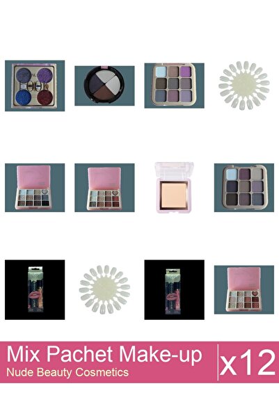 Makeup Mix Set 12 products Makeup Palettes: DoDo ROSE Eyeshadow Palette 8g, 0...