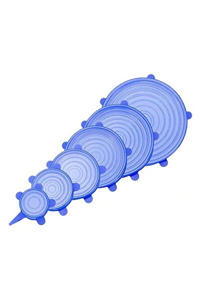OEM Set of 6 Flexible Silicone Lids in Different Sizes