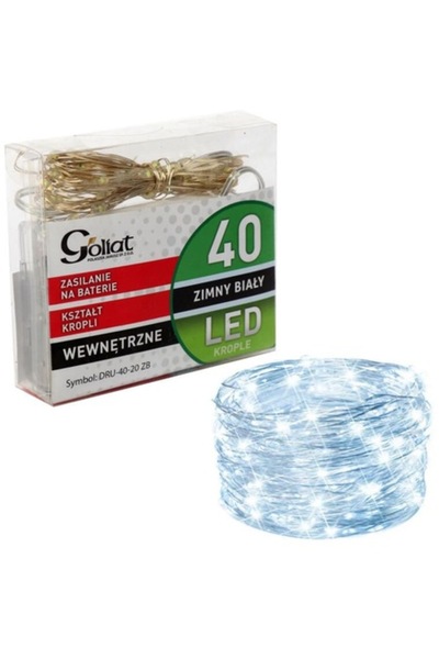Goliat Instalare LED, set de 40 bucăți, alb rece, 205cm