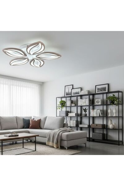 DELIGHT LUSTRA LED DIMABILA 80W 5 BRATE 3 CULORI+IR 480mm x 85mm