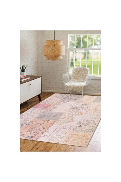 halinet Halı.Net Cream Vintage Antique Washable Non-Slip Living Room Carpet A...