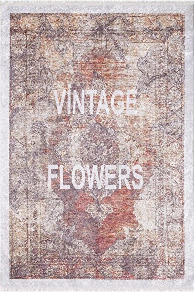 halinet Halı.Net Mink Vintage Antique Washable Non-Slip Living Room Carpet Ha...