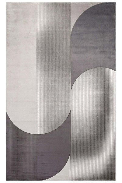 halinet Halı.Net Anthracite Modern Washable Living Room Carpet Eco-Merano-04-...