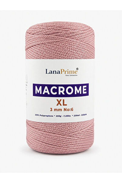 Lanaprime Шнур за макраме (3мм) 230м. Полипропиленов плик 200 гр.