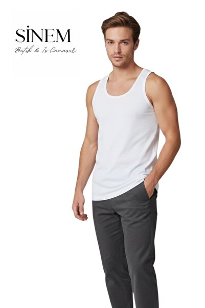 Tutku 4-Pack Combed Cotton Classic Strappy Men's Tank Tops