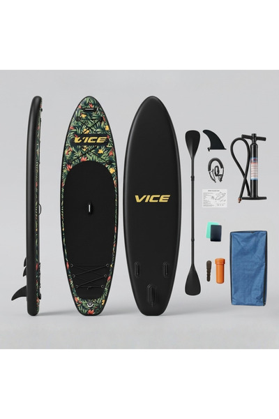 Get Ready Inflatable SUP Board 320x81x15cm with Double Paddle & Accessories