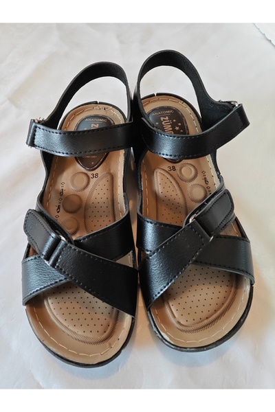 AVOX Orthopedic, Comfortable, Flexible Sandals with Three Front Straps and Velcro Fastening
