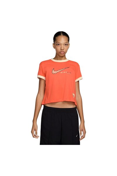Nike Tricou sport de damă cu mânecă scurtă Club Motorsport M