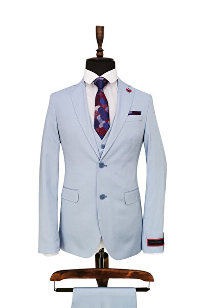 Pierre CARLOS Men's Slim Fit suit, size 0 Christian blue