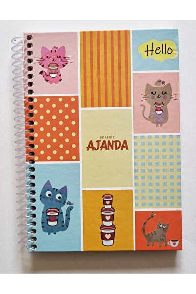 Modellino Spiralli Tarihsiz Sonsuz Ajanda Sticker Bulmaca Grafikler Motivasyo...