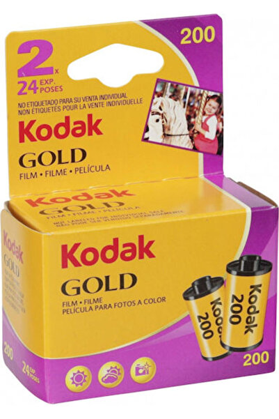 Kodak ΦΙΛΜ Gold 200 135/24 Συσκευασία 2 τεμαχίων (2x24 Εκθέσεις) Χύμα