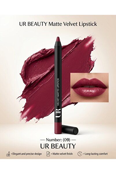 URbeauty 3 حبات مجموعة اقلام روج شفاه بالوان متعددة