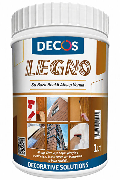 DECOS Legno - Su bazlı masif renk tonlarında dekoratif ahşap vernik.