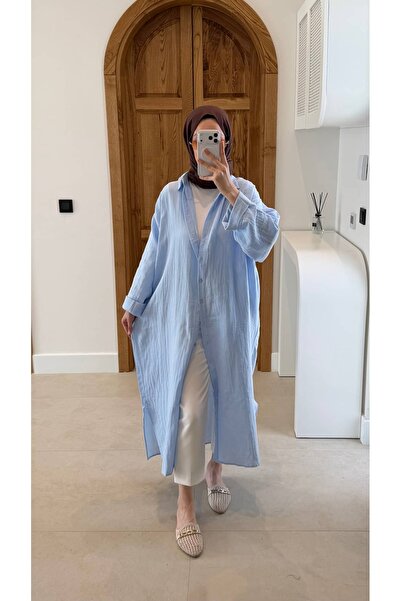 Minharir Tina Muslin Fabric Shirt Dress