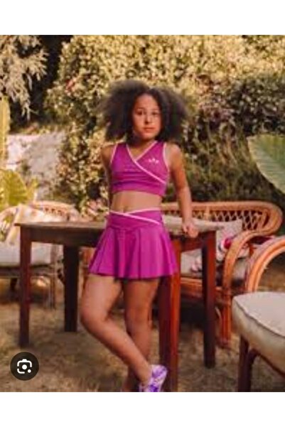 Melodikids KIZ ÇOCUK CROP ŞORT ETEK 5-13 YAŞ MAYO