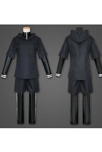Gigglejoy Anime Tokyo Ghouls Costume Jacket Coat Black Uniform Suit Adult Hal...