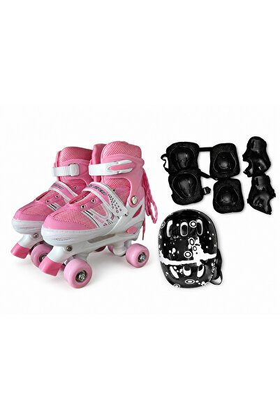 stars pearl Quad Roller Skates Set for Kids - Full Protection and Adjustable ...