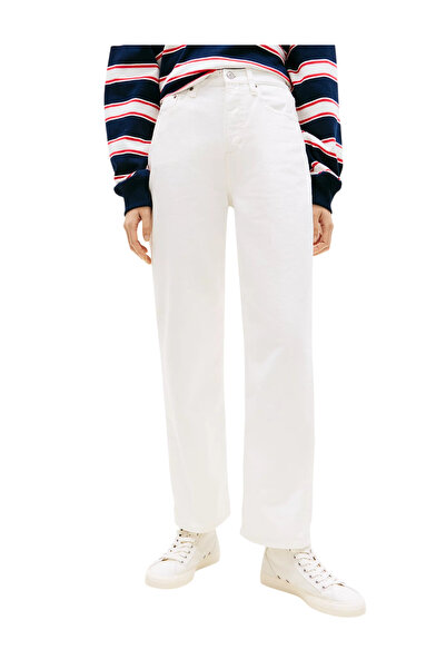 Tommy Hilfiger Γυναικείο Layla Slim Τζιν Λευκό Tommy Jeans DW0DW22773-1D0
