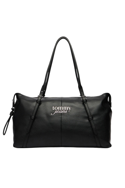 Tommy Hilfiger Γυναικεία Tote Τσάντα Μαύρη Tommy Jeans AW0AW18472-BDS