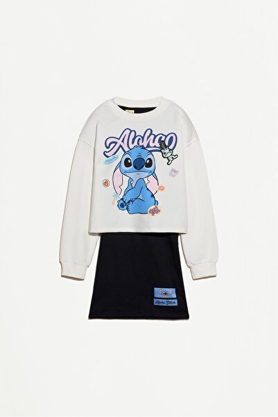 LEFTIES Stitch ©Disney elbise ve sweatshirt takım