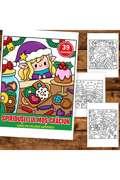 Legendary Gifts Carte de colorat, 39 de ilustratii Spiridusii lui Mos Craciun...