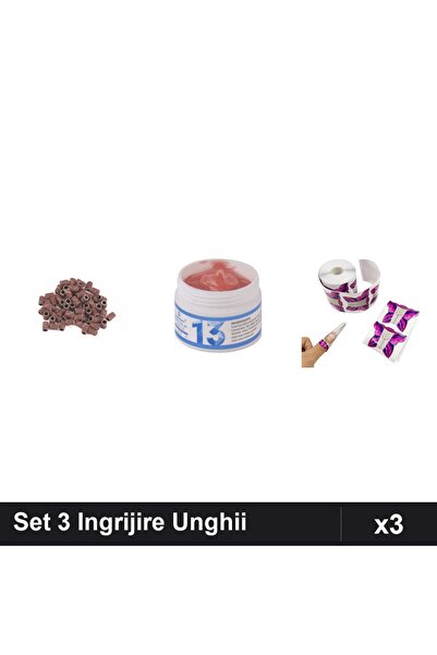 Makeup Set 3 Ingrijire Unghii - Smirghel 20buc, Gel Constructor UV LED 15g, S...