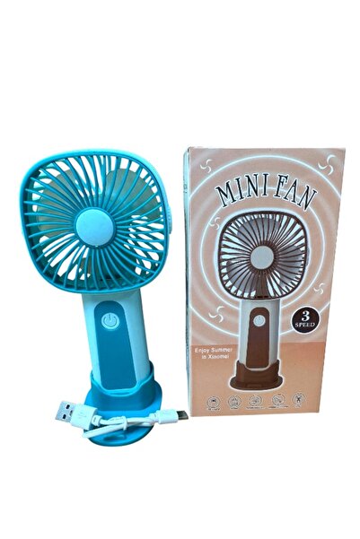CAVAŞ sun hat Gold Detaylı Mini El Fanı 18x8 cm - 3 Kademeli Şarjlı Sessiz Va...