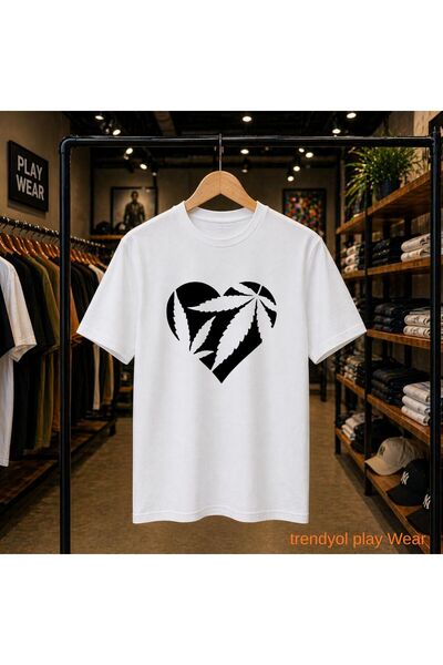 playwear Μπλουζάκι Heart 5 με στάμπα στο μπροστινό μέρος του στήθους, 100% βα...