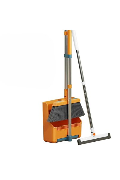 Dreamramp Broom and Dustpan Set with Handle and T-handle, for dust and water,...