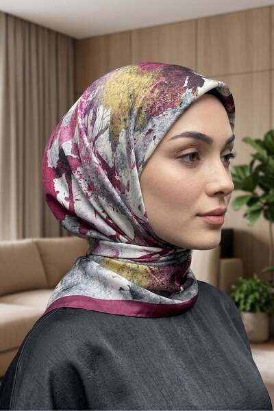 Big ModaEbrar Patterned Soft Scarf - 076