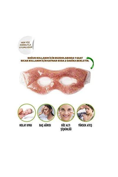 ERHCE Yüz Maskesi Masaj Jeli Soğuk Sıcak TermoJel Kompres Canlandırıcı Morluk...