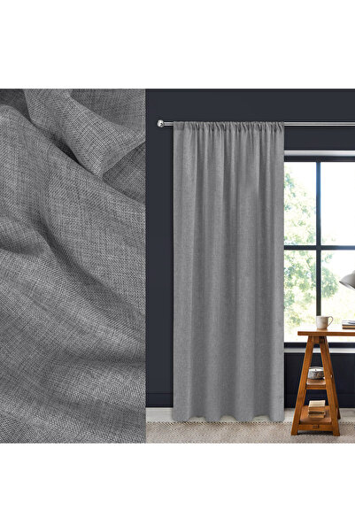 OEM Perdea decorativă cu bandă gri antracit 140x260cm
