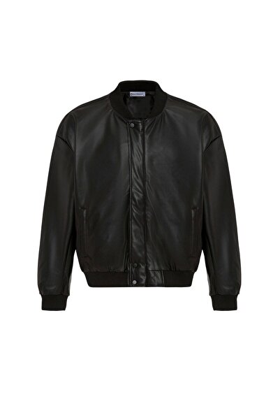 S13 Store Oversize Deri Bomber Ceket