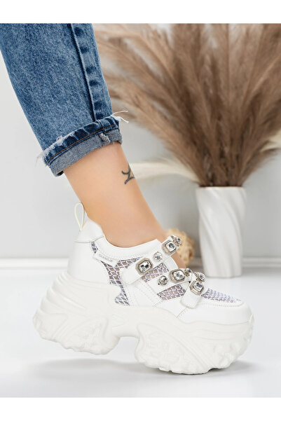 mei Pantofi Sport Dama cu Platforma 6166-80 Alb