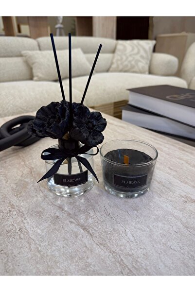 120ml Powder scented room fragrance and premium candle set