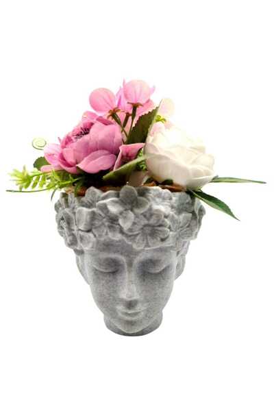 Çiçek Tasarım Sanatları Premium Luxury Nordic Venus Flower Pot Artificial Flo...