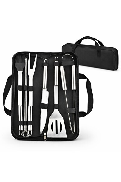 NovaLand Barbecue Utensil Set, 9 pieces and carrying bag