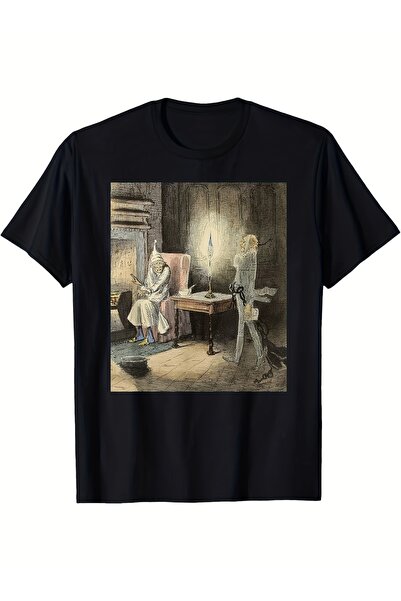 yiou trendy clothing تي شيرت رجالي برسومات كريسماس كارول سكروج وجاكوب مارلي