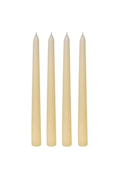 Zumzeria Set de lumânări ecru pentru sfeșnic Ø2.5x25cm - 4 bucăți