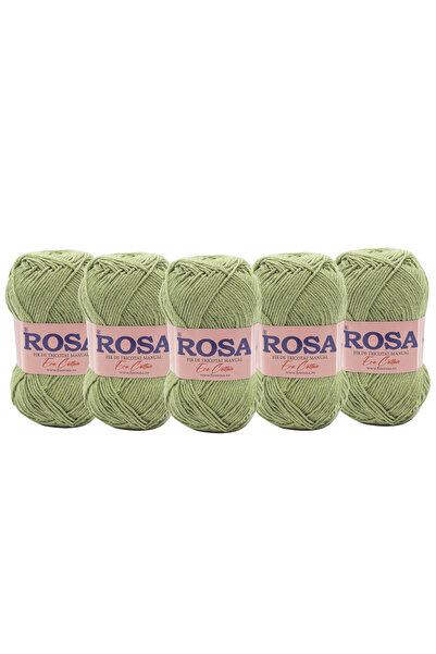 Pin Trade SRL Pachet fir tricotat Rosa Cotton 7537, 5 bobine, 100% bumbac rec...