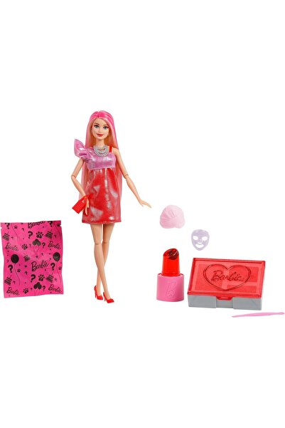 Barbie Parti Paketi bebek ve aksesuar, Glam Party Series - Red Original Doll,