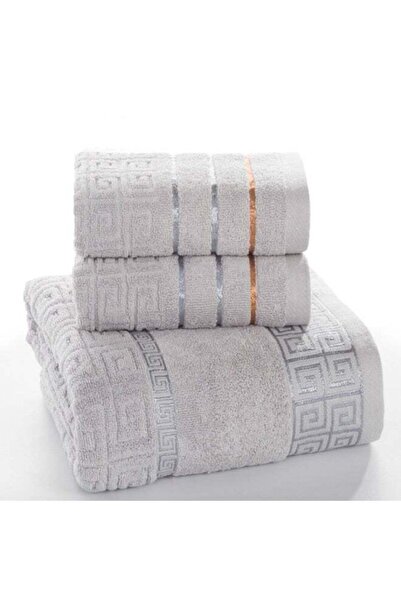 Generic 3-Piece Plaid Cotton Bath Towel